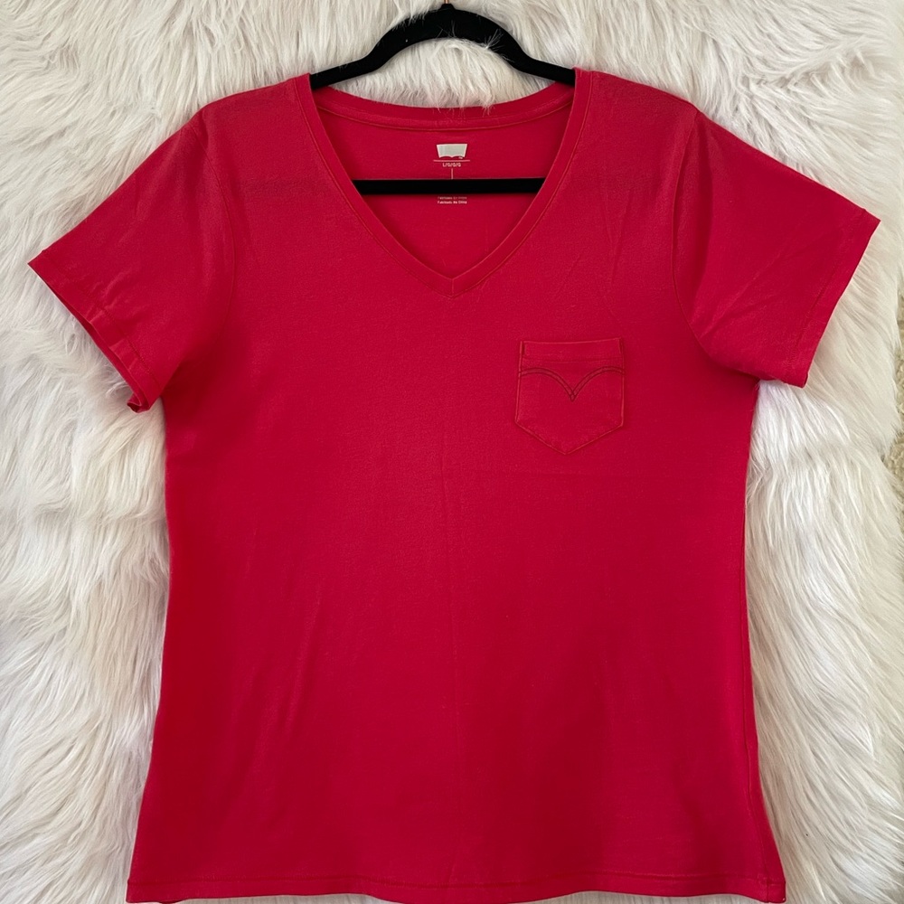 Levi’s Classic Logo T-shirt (Red-Size L) Pre-owned